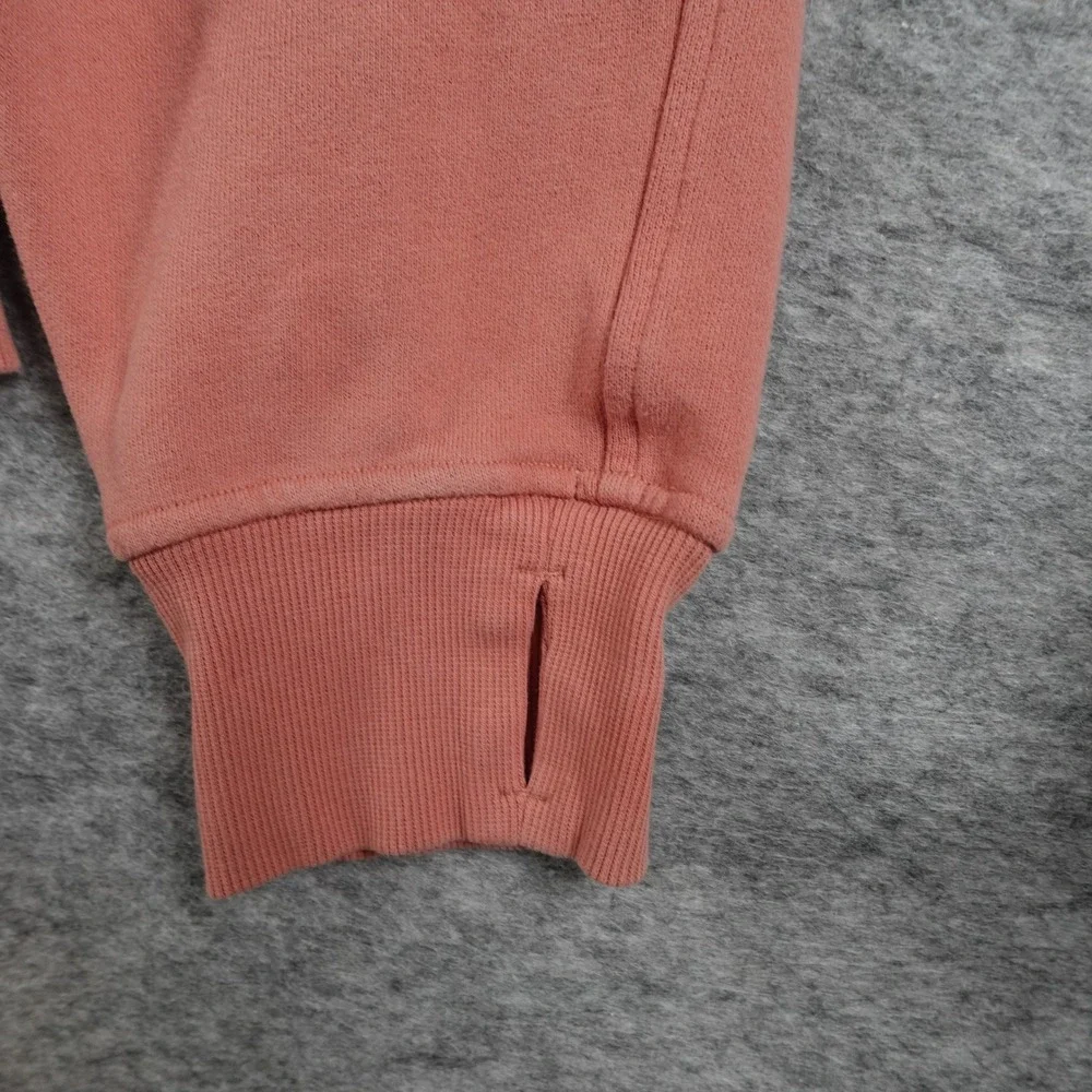 Lululemon Sweatshirt Womens M/L‎ Pink Scuba Oversized Funnel Neck 1/2 Zip